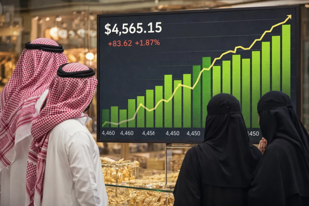 ارتفاع قوي لأسعار الذهب في السعودية.. والأونصة تقفز بأكثر من 83 دولاراً